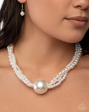 Load image into Gallery viewer, Polished Professional ~ White Necklace ~ Paparazzi ~ Life of the Party December 2025

