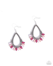 Load image into Gallery viewer, Pronged Pattern ~ Pink ~ Earring
