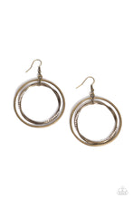 Load image into Gallery viewer, Rebel Rotation ~ Brass ~ Earring
