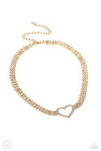 Load image into Gallery viewer, Rows of Romance - Gold - Necklace
