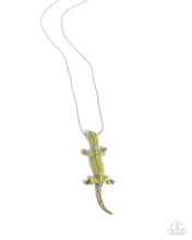 Load image into Gallery viewer, Salamander Statement ~ Green ~ Necklace
