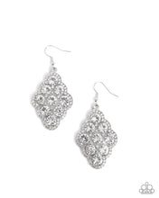 Load image into Gallery viewer, Scalloped Shimmer ~ White ~ Earring
