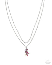 Load image into Gallery viewer, Scintillating Stars ~ Purple ~ Necklace
