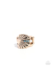 Load image into Gallery viewer, Seashell Side ~ Blue ~ Ring
