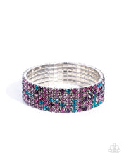 Load image into Gallery viewer, Shimmery Sequence ~ Purple ~ Bracelet
