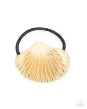 Load image into Gallery viewer, Short Seashell ~ Gold ~ Hair Tie
