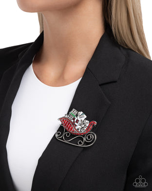 Sledding Shimmer ~ Red ~ Paparazzi