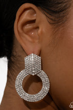 Load image into Gallery viewer, Sparkly Safeguard ~ White Earrings ~ February 2026 Life of the Party Exclusive
