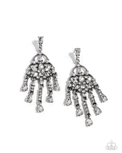 Load image into Gallery viewer, Sparkly Shimmy ~ White Earrings ~ Paparazzi 
