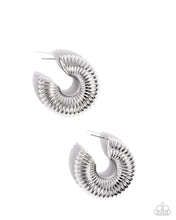 Load image into Gallery viewer, Spontaneous Spirals ~ Silver ~ Earring
