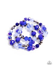 Load image into Gallery viewer, Stack of GLASS - Blue - Bracelet
