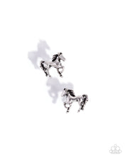 Load image into Gallery viewer, Stallion Selfie ~ Silver ~ Earring
