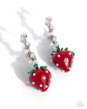 Load image into Gallery viewer, Strawberry Picnic ~ red ~ earrings
