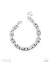 Load image into Gallery viewer, Structured Scene ~ Silver ~ Bracelet
