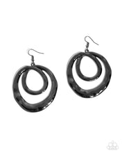 Load image into Gallery viewer, Subtle Swirls ~ Black ~ Earring
