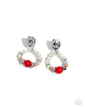 Load image into Gallery viewer, Swirl Selfie - Red - Earring
