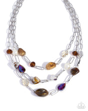 Load image into Gallery viewer, Tangible Tiers ~ Brown ~ Necklace
