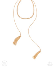 Load image into Gallery viewer, Tassel Theme - Gold - Necklace
