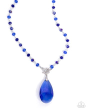 Load image into Gallery viewer, Teardrop Tale ~ Blue ~ Necklace
