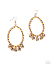 Load image into Gallery viewer, Teardrop Title ~ Orange ~ Earring
