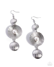 Load image into Gallery viewer, Textured Trip ~ White ~ Earring
