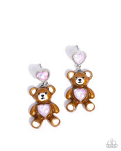 Load image into Gallery viewer, Traditional Teddy ~ Pink ~ Earring
