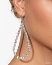 Load image into Gallery viewer, Traditional Twinkle ~ White Earrings ~ Paparazzi ~ Life of the Party December 2025
