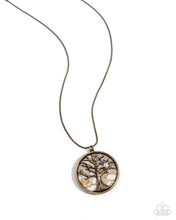 Load image into Gallery viewer, Tree Talisman - Brass - Necklace
