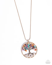 Load image into Gallery viewer, Tree Timeline ~ Gold ~ Necklace
