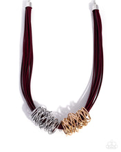 Load image into Gallery viewer, Trusting Tapestry ~ Red ~ Necklace
