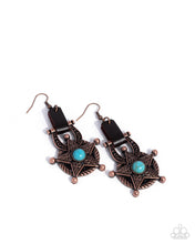 Load image into Gallery viewer, Western Warden ~ Copper ~ Earring
