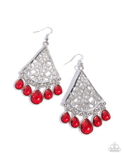 Load image into Gallery viewer, Woven Weekend ~ Red ~ Earring
