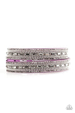 Load image into Gallery viewer, Shimmer and Sass Purple Bracelet
