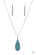 Load image into Gallery viewer, Tiki Tease - Blue - Necklace
