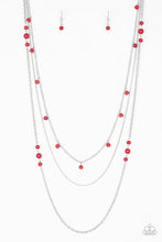 Load image into Gallery viewer, Laying The Groundwork - Red - Necklace
