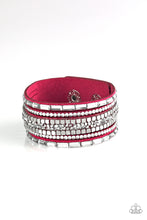 Load image into Gallery viewer, Rebel In Rhinestones Pink Urban  Bracelet
