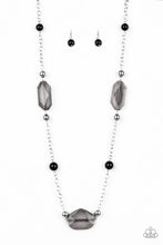 Load image into Gallery viewer, Crystal Charm - Black - Necklace
