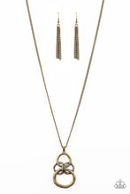 Load image into Gallery viewer, Courageous Contour - Brass - Necklace
