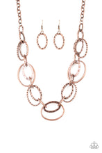 Load image into Gallery viewer, Bend OVAL Backwards - Copper - Necklace
