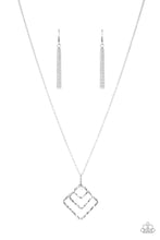 Load image into Gallery viewer, Square it Up Silver Necklace
