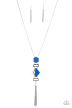 Load image into Gallery viewer, STRIPE Up a Conversation - Blue - Necklace
