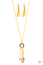 Load image into Gallery viewer, Feel At Homespun Yellow Necklace
