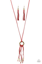 Load image into Gallery viewer, Feel At Homespun Red Necklaces
