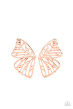 Load image into Gallery viewer, Butterfly Frills Copper Earrings
