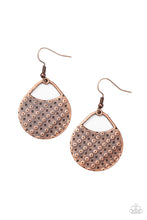 Load image into Gallery viewer, I&#39;m Sensing a Pattern Here Copper Earrings
