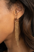 Load image into Gallery viewer, Divinely Dipping Gold Earring Paparazzi
