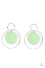 Load image into Gallery viewer, Pop, Look and Listen Green Earrings
