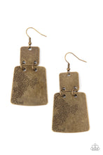 Load image into Gallery viewer, Tagging Along - Brass - Earrings
