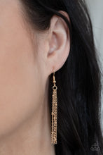 Load image into Gallery viewer, Be The Peace You Seek Gold Earrings
