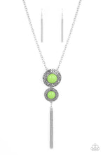 Load image into Gallery viewer, Abstract Artistry - Green - Necklace
